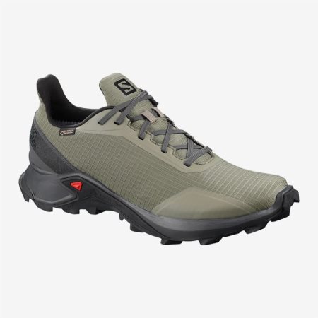 Salomon ALPHACROSS GTX Mens Hiking Shoes Olive | Salomon South Africa